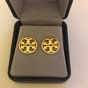 Tory Burch logo earrings